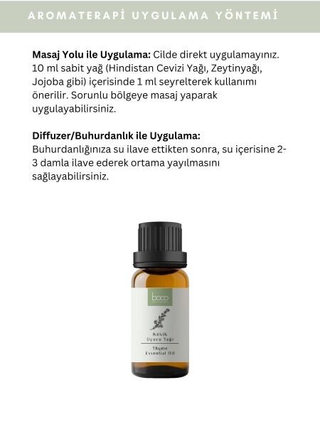 Kekik Uçucu Yağı,  % 100 Saf, Katkısız Aromaterapi Yağı 10 ml