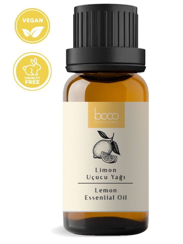 Limon Uçucu Yağı,  % 100 Saf, Katkısız Aromaterapi Yağı 10 ml