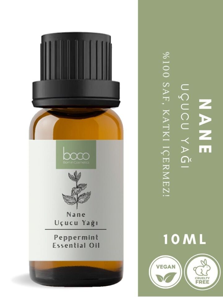 Nane Uçucu Yağı,  % 100 Saf, Katkısız Aromaterapi Yağı 10 ml