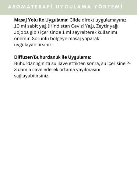 Nane Uçucu Yağı,  % 100 Saf, Katkısız Aromaterapi Yağı 10 ml