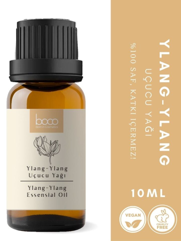Ylang Ylang Uçucu Yağı,  % 100 Saf, Katkısız Aromaterapi Yağı 10 ml