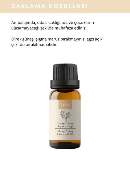 Ylang Ylang Uçucu Yağı,  % 100 Saf, Katkısız Aromaterapi Yağı 10 ml