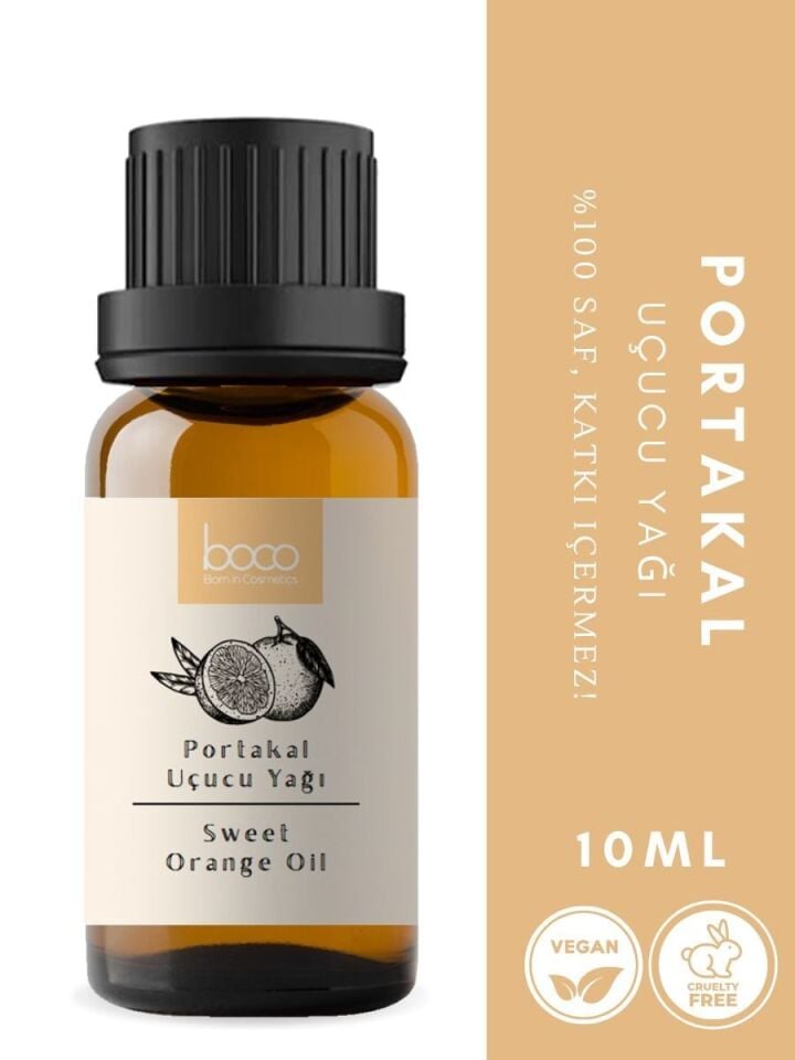 Portakal Yağı,  % 100 Saf, Katkısız Aromaterapi Yağı 10 ml