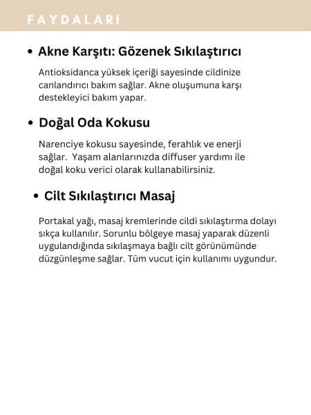 Portakal Yağı,  % 100 Saf, Katkısız Aromaterapi Yağı 10 ml