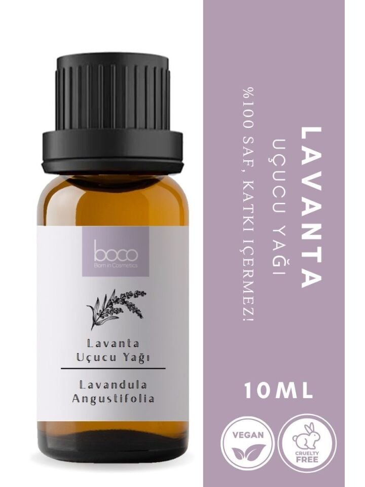 Lavanta Uçucu Yağı,  % 100 Saf, Katkısız Aromaterapi Yağı 10 ml