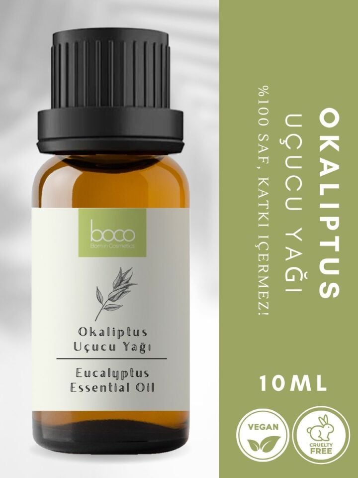 Okaliptus Uçucu Yağı,  % 100 Saf, Katkısız Aromaterapi Yağı 10 ml