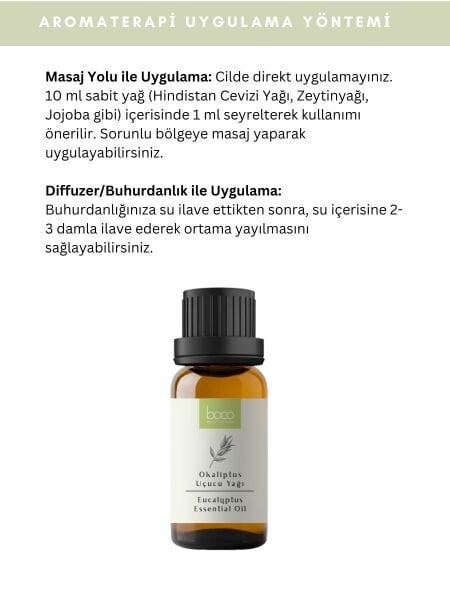 Okaliptus Uçucu Yağı,  % 100 Saf, Katkısız Aromaterapi Yağı 10 ml