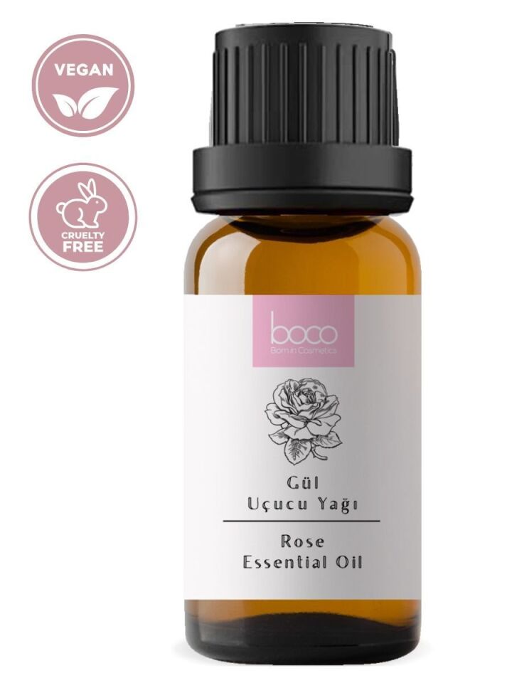 Gül Uçucu Yağı,  % 100 Saf, Katkısız Aromaterapi Yağı 10 ml