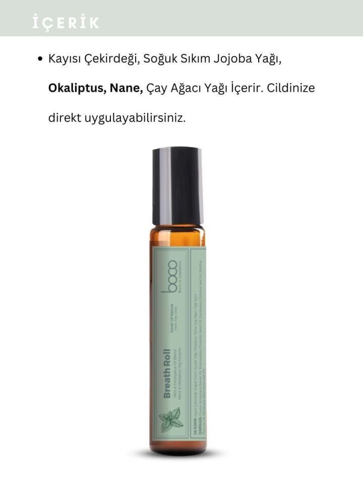 Breath Aromaterapi Roll - Kolay Nefes Okaliptus & Nane