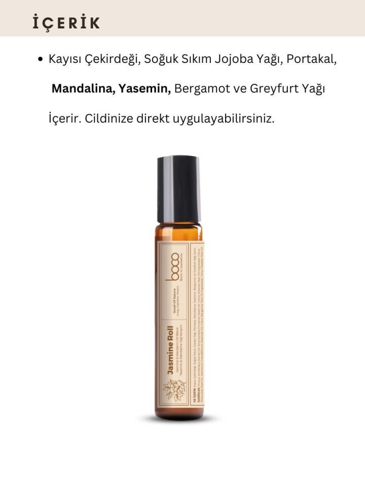 Aromaterapi Roll- Yasemin & Mandalina 10 ml