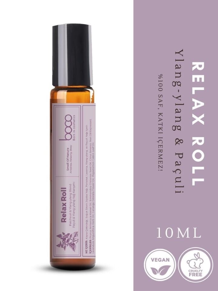 Aromaterapi Roll- Relax Ylang-ylang & Paçuli & Lavanta 10 ml