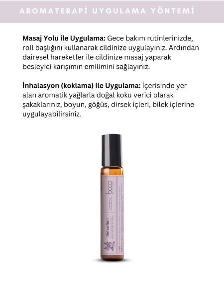 Aromaterapi Roll- Relax Ylang-ylang & Paçuli & Lavanta 10 ml